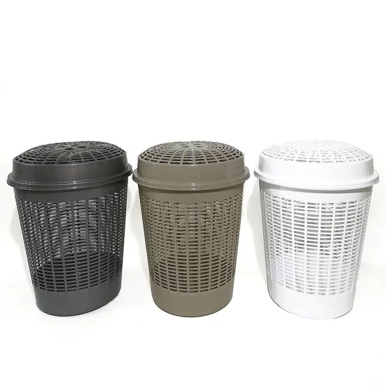 Καλάθι Απλύτων Europa Με Καπάκι Φ46x55cm 3 Χρώματα