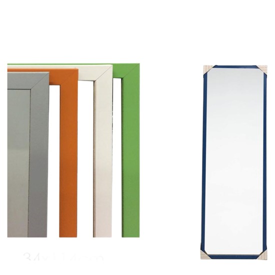 Καθρέφτης Πολύχρωμο Γυαλί 34x114cm Σε 5 Χρώματα