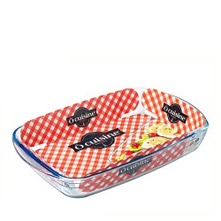 Ταψί Πυρέξ Ορθογώνιο 2.6lt Διάφανο Γυαλί 35x22x5.5cm