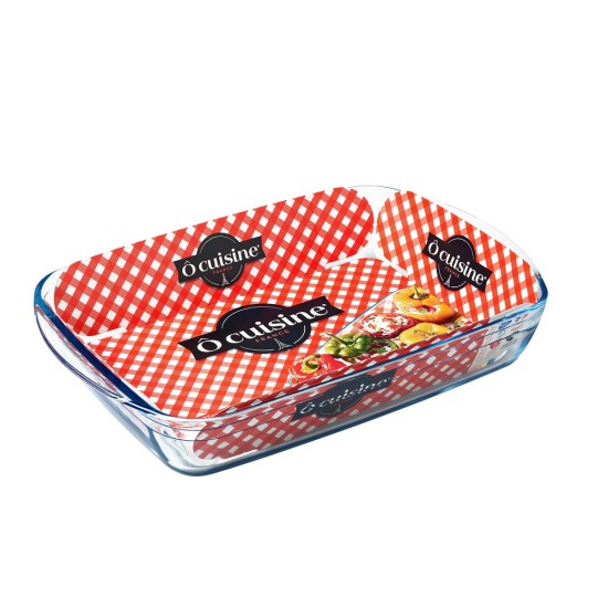 Ταψί Πυρέξ Ορθογώνιο 4.5lt Διάφανο Γυαλί 40x27x7cm
