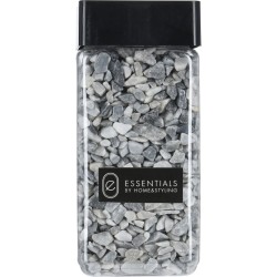 Πέτρες Διακοσμητικές  Φυσικές Ανοιχτό Γκρι 5-8mm Σε Γυάλινο Δοχείο 550ml