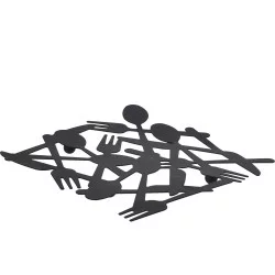 Βάση Για Κατσαρόλες  Μαύρο Μέταλλο 19x19.5x1cm