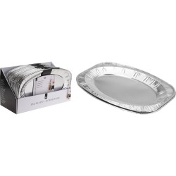 Δίσκος Σερβιρίσματος  Μιας Χρήσης Αλουμίνιο 42.5x28.5cm Σετ 2Τμχ