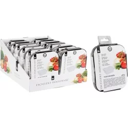 Ταψί Μιας Χρήσης Με Καπάκι Αλουμίνιο 14.5x12X4.8cm Σετ 6Τμχ