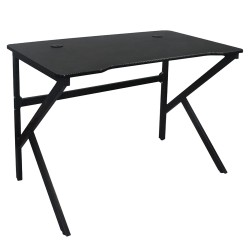 Γραφείο  ZERINO Μαύρο Μοριοσανίδα/Μέταλλο 100x60x75cm