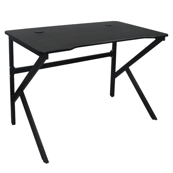 Γραφείο  ZERINO Μαύρο Μοριοσανίδα/Μέταλλο 100x60x75cm