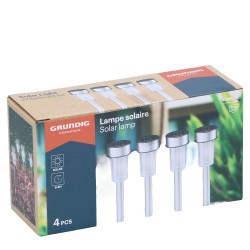 Ηλιακό Φωτιστικό Σφήνα Φ4.8x36.5cm 4Τμχ GRUNDIG