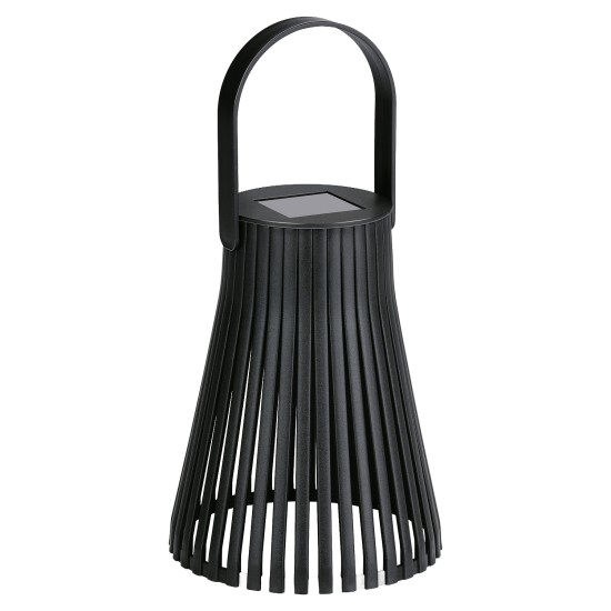 Ηλιακό Φανάρι Ηλιακό Μαύρο Φ11x14-21cm ARTI CASA