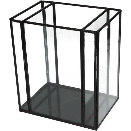 Κηροπήγιο Μαύρο Μέταλλο 18x13x21cm Κηροπήγιο Μαύρο Μέταλλο 18x13x21cm