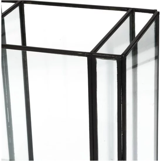 Κηροπήγιο Μαύρο Μέταλλο 18x13x21cm Κηροπήγιο Μαύρο Μέταλλο 18x13x21cm