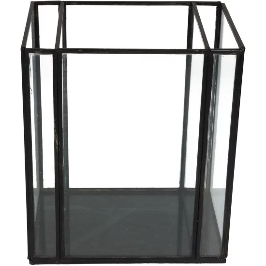 Κηροπήγιο Μαύρο Μέταλλο 18x13x21cm Κηροπήγιο Μαύρο Μέταλλο 18x13x21cm