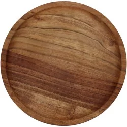 Δίσκος  Καφέ Ξύλο 25.4x25.4x2.5cm