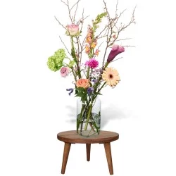 Δίσκος  Καφέ Ξύλο 25.4x25.4x15.2cm