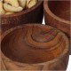 Μπολ Καφέ Ξύλο 11.4x11.4x6.5cm Σετ 3Τμχ Μπολ Καφέ Ξύλο 11.4x11.4x6.5cm Σετ 3Τμχ