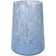 Βάζο Μπλε Γυαλί 14.5x14.5x19cm Βάζο Μπλε Γυαλί 14.5x14.5x19cm