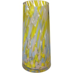 Βάζο  Πολύχρωμο Γυαλί 12x12x25cm