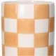 Βάζο Σκακιέρα Πορτοκαλί Δολομίτης 10.2x10.2x20.3cm Βάζο Σκακιέρα Πορτοκαλί Δολομίτης 10.2x10.2x20.3cm