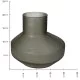 Βάζο Καφέ Γυαλί 23.5x23.5x20.5cm Βάζο Καφέ Γυαλί 23.5x23.5x20.5cm