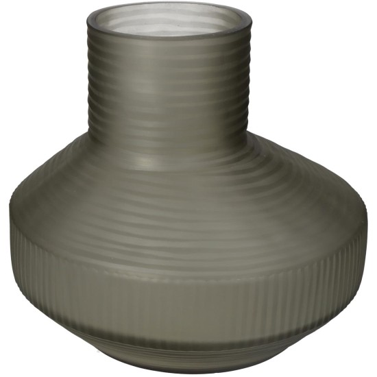 Βάζο Καφέ Γυαλί 23.5x23.5x20.5cm Βάζο Καφέ Γυαλί 23.5x23.5x20.5cm