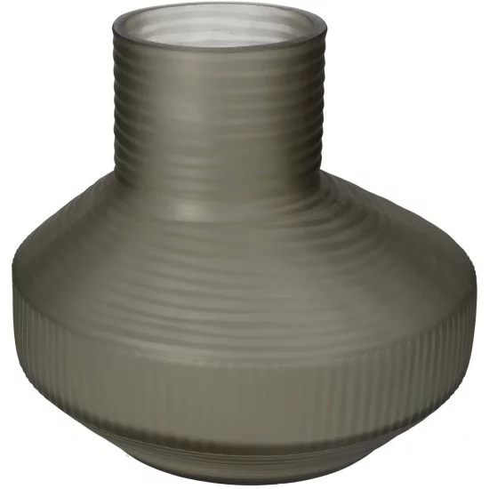 Βάζο Καφέ Γυαλί 23.5x23.5x20.5cm Βάζο Καφέ Γυαλί 23.5x23.5x20.5cm