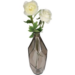 Βάζο  Καφέ Ανακυκλωμένο Γυαλί 13x13x31cm Βάζο  Καφέ Ανακυκλωμένο Γυαλί 13x13x31cm