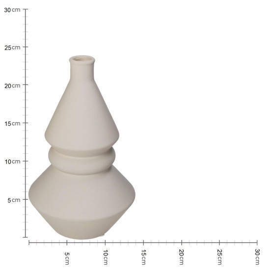 Βάζο Μπεζ Δολομίτης 14.3x14.3x23.8cm Βάζο Μπεζ Δολομίτης 14.3x14.3x23.8cm