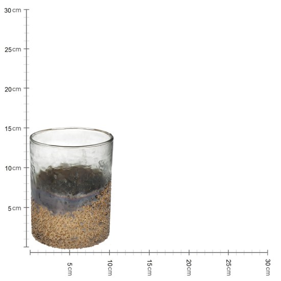 Κηροπήγιο ArteLibre Χρυσό Γυαλί 10x10x13cm - ART-05150353