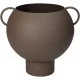Κασπώ Καφέ Μέταλλο 19.5x17.5x17cm Κασπώ Καφέ Μέταλλο 19.5x17.5x17cm