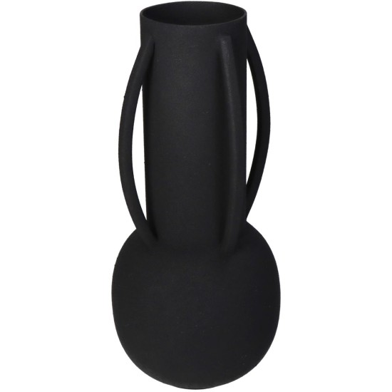 Βάζο Μαύρο Μέταλλο 11x11x24cm Βάζο Μαύρο Μέταλλο 11x11x24cm