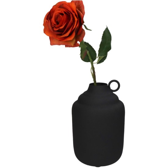 Βάζο Μαύρο Μέταλλο 13x13x19.5cm Βάζο Μαύρο Μέταλλο 13x13x19.5cm