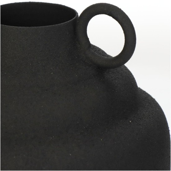 Βάζο Μαύρο Μέταλλο 13x13x19.5cm Βάζο Μαύρο Μέταλλο 13x13x19.5cm