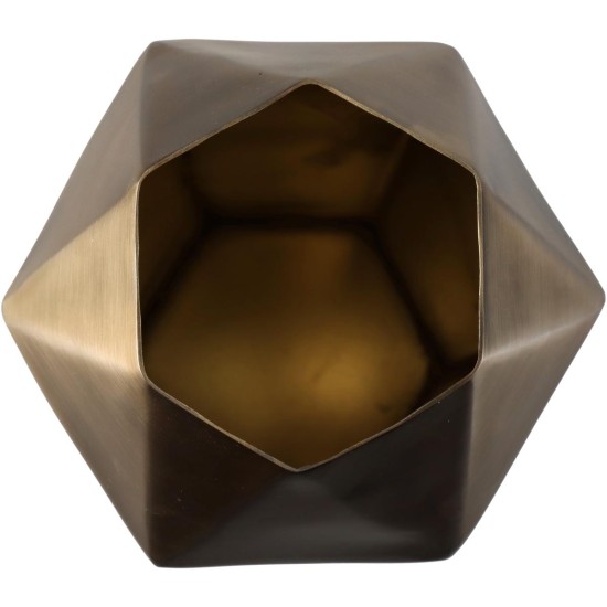 Βάζο Μπρονζέ Μέταλλο 11.5x11.5x25.5cm Βάζο Μπρονζέ Μέταλλο 11.5x11.5x25.5cm