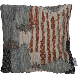 Μαξιλάρι  Γκρι Δέρμα 45x45cm Μαξιλάρι  Γκρι Δέρμα 45x45cm