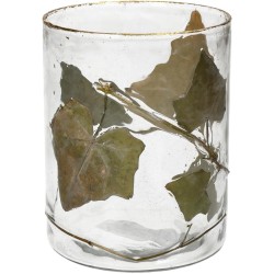 Κηροπήγιο  Φύλλο Διάφανο Γυαλί 10x10x13cm Κηροπήγιο  Φύλλο Διάφανο Γυαλί 10x10x13cm