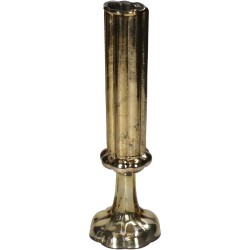 Βάζο  Φλάουτο Χρυσό Γυαλί 9x9x26.5cm Βάζο  Φλάουτο Χρυσό Γυαλί 9x9x26.5cm