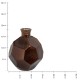 Βάζο Μπρονζέ Ανακυκλωμένο Γυαλί 16x16x18cm Βάζο Μπρονζέ Ανακυκλωμένο Γυαλί 16x16x18cm