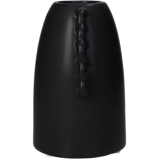Βάζο Μαύρο Κεραμικό 14.3x11x17cm Βάζο Μαύρο Κεραμικό 14.3x11x17cm