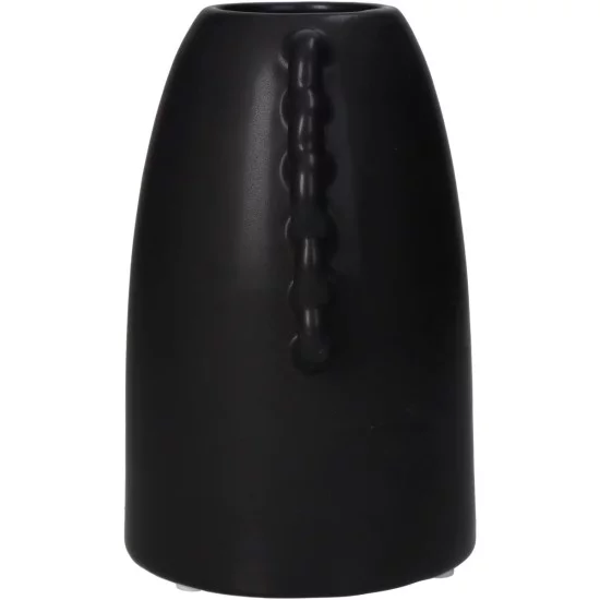 Βάζο Μαύρο Κεραμικό 14.3x11x17cm Βάζο Μαύρο Κεραμικό 14.3x11x17cm