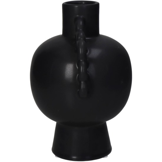 Βάζο Μαύρο Κεραμικό 17.4x13.7x20.5cm Βάζο Μαύρο Κεραμικό 17.4x13.7x20.5cm
