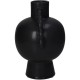Βάζο Μαύρο Κεραμικό 17.4x13.7x20.5cm Βάζο Μαύρο Κεραμικό 17.4x13.7x20.5cm