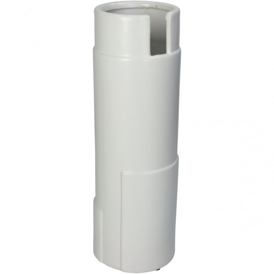 Βάζο ArteLibre Λευκό Κεραμικό 10x10x30cm - ART-05150668