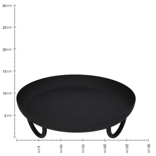 Δίσκος Μαύρο Μέταλλο 27x27x8cm Δίσκος Μαύρο Μέταλλο 27x27x8cm