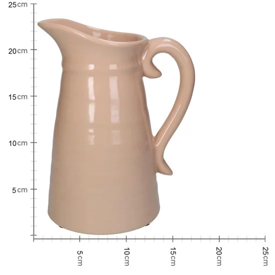 Βάζο Ροδακινί Κεραμικό 18x13.6x23.2cm Βάζο Ροδακινί Κεραμικό 18x13.6x23.2cm