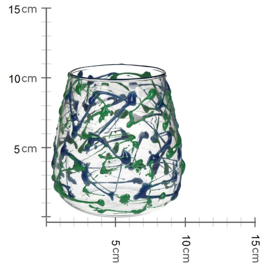Κηροπήγιο ArteLibre Πολύχρωμο Γυαλί 11x11x11cm - ART-05154706