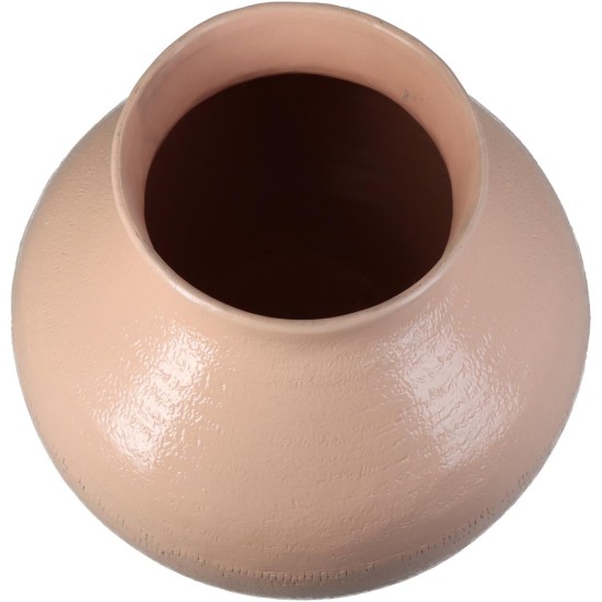 Βάζο Ροδακινί Αλουμίνιο 23x23x23cm Βάζο Ροδακινί Αλουμίνιο 23x23x23cm