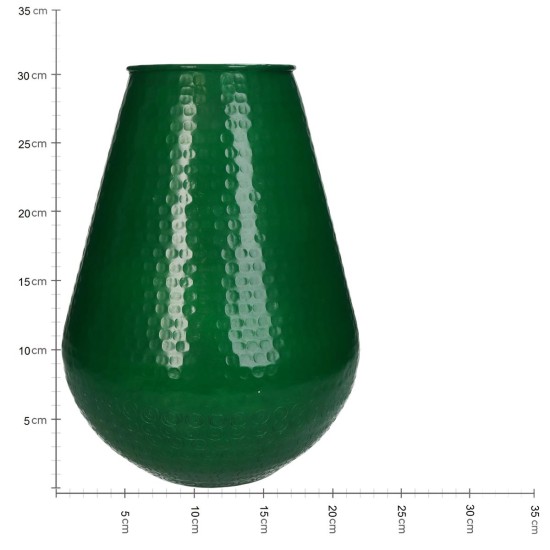 Βάζο Πράσινο Αλουμίνιο 23.5x23.5x31cm Βάζο Πράσινο Αλουμίνιο 23.5x23.5x31cm