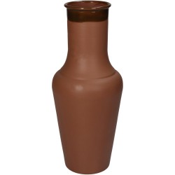 Βάζο  Φυσικό Μέταλλο 10x10x24cm