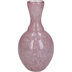 Βάζο  Ροζ Γυαλί 12x12x23cm