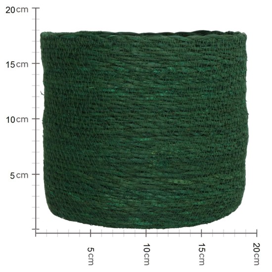 Καλάθι Πράσινο Seagrass 20x20x18cm Σετ 3Τμχ Καλάθι Πράσινο Seagrass 20x20x18cm Σετ 3Τμχ