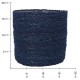 Καλάθι Μπλε Seagrass 20x20x18cm Σετ 3Τμχ Καλάθι Μπλε Seagrass 20x20x18cm Σετ 3Τμχ